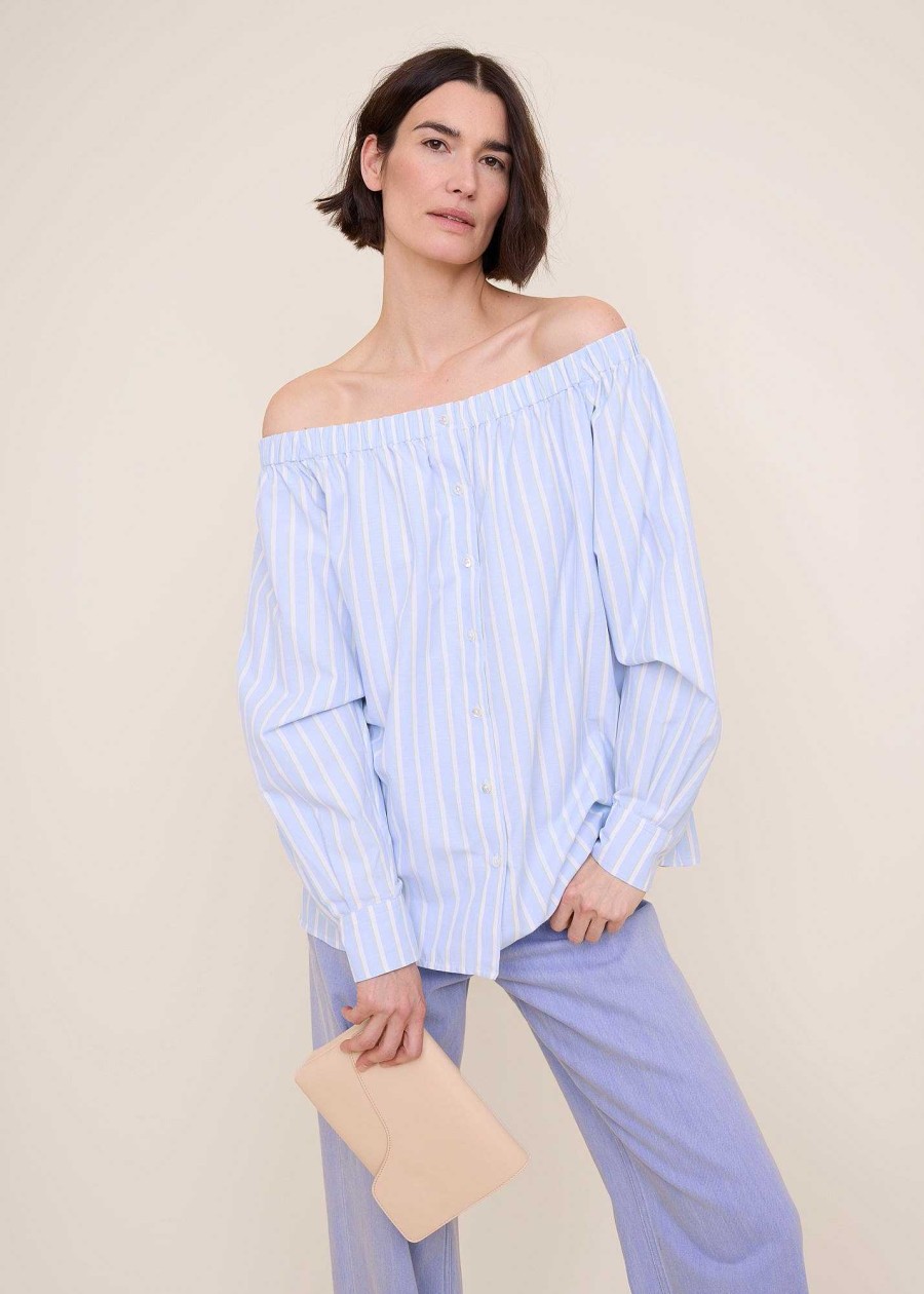 Vanilia Off Shoulder Cotton Blouse