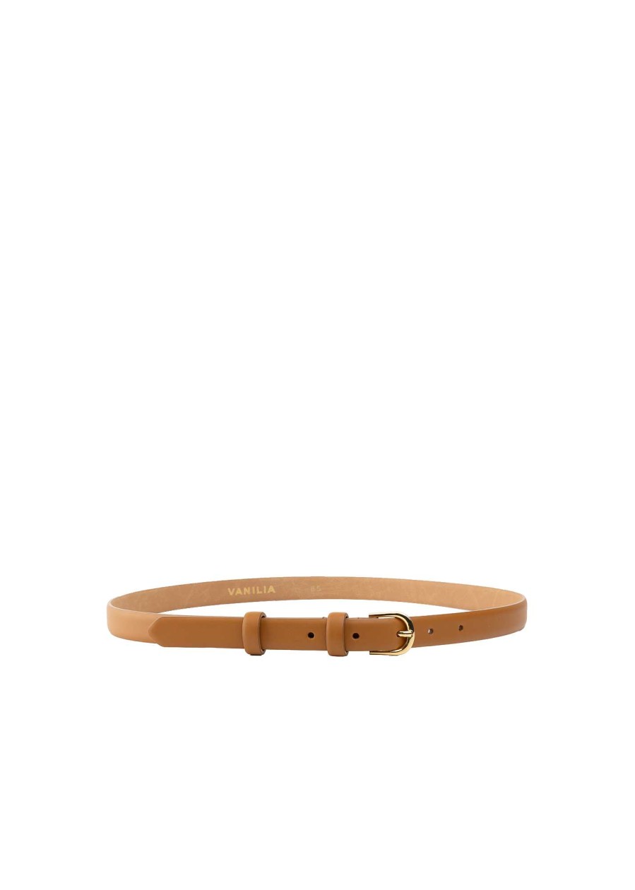 Vanilia Thin Leather Belt