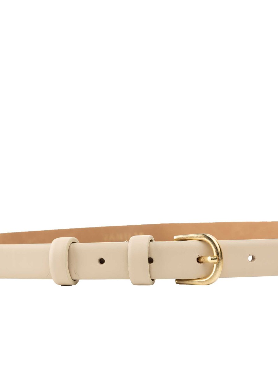 Vanilia Thin Leather Belt