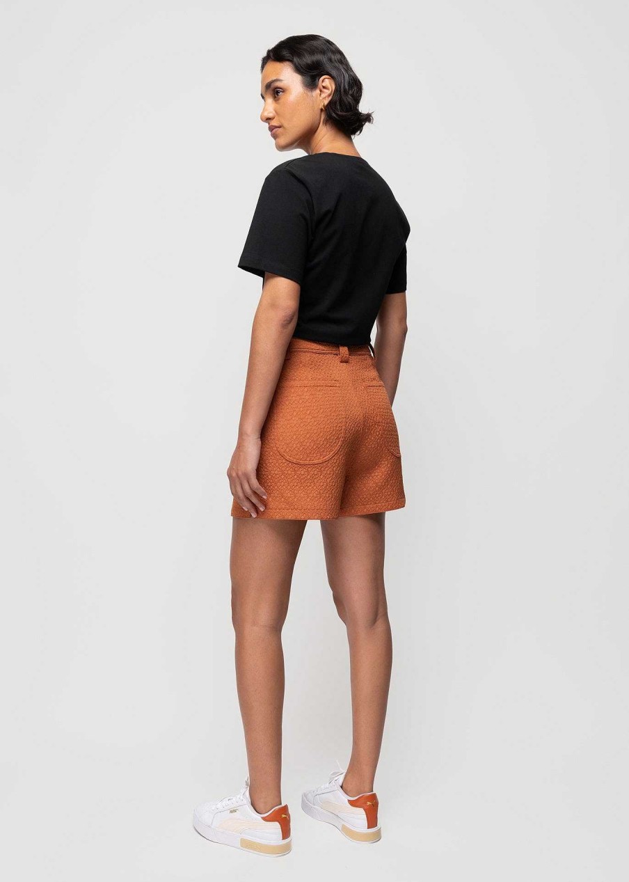 Vanilia Cropped Shirt Met Knoopdetail