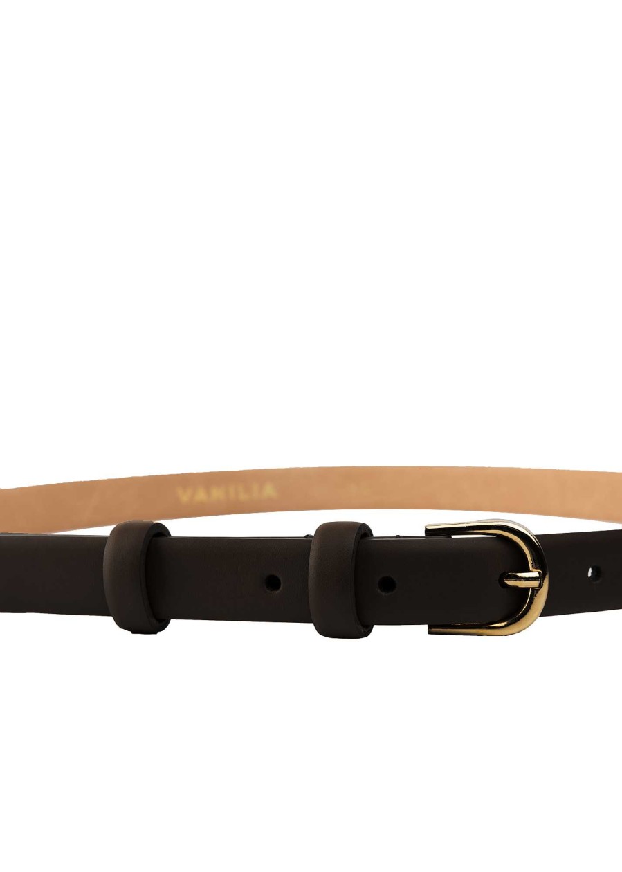 Vanilia Thin Leather Belt