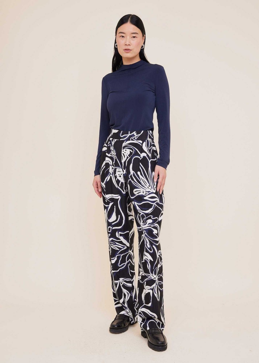 Vanilia Viscose Wide Leg Broek