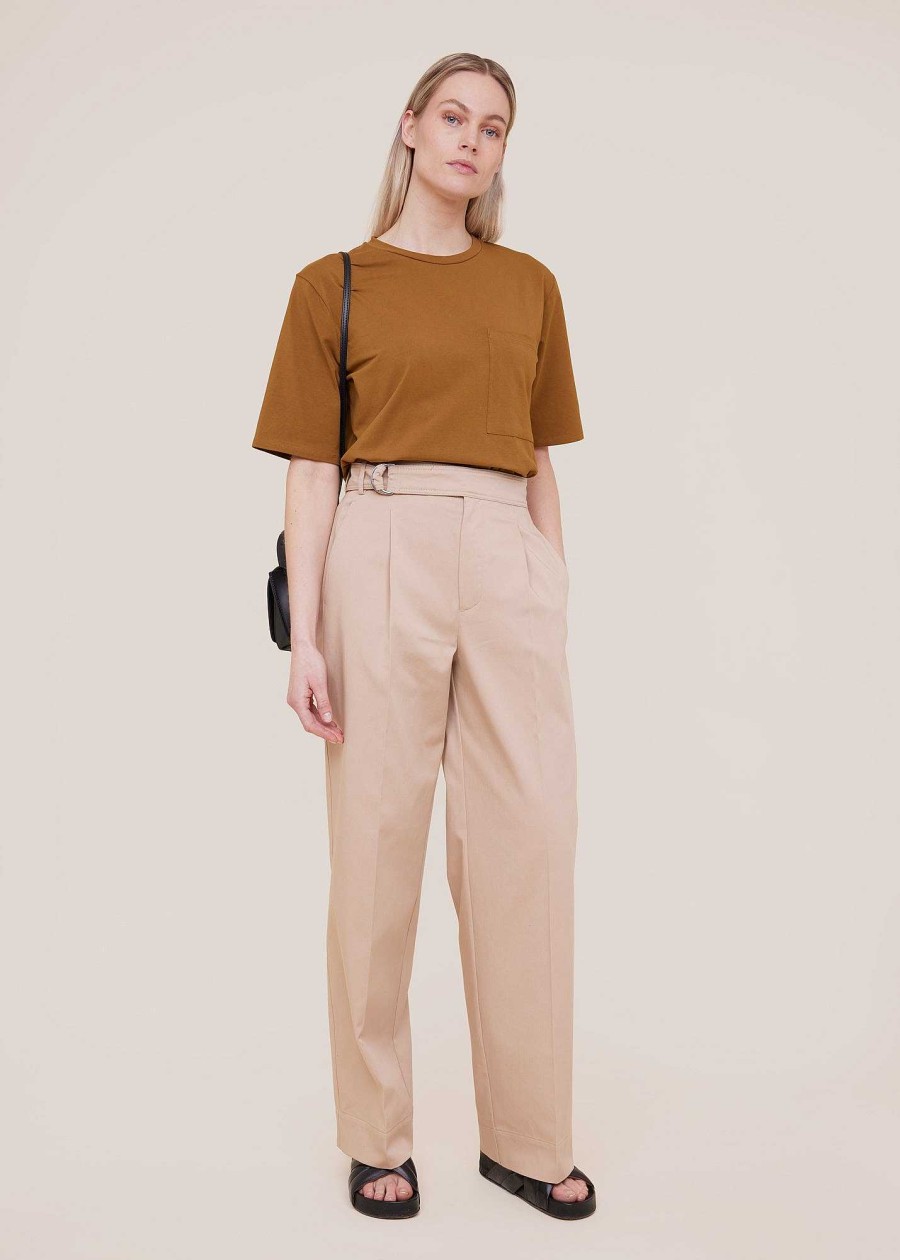 Vanilia Pleated Twill Trousers