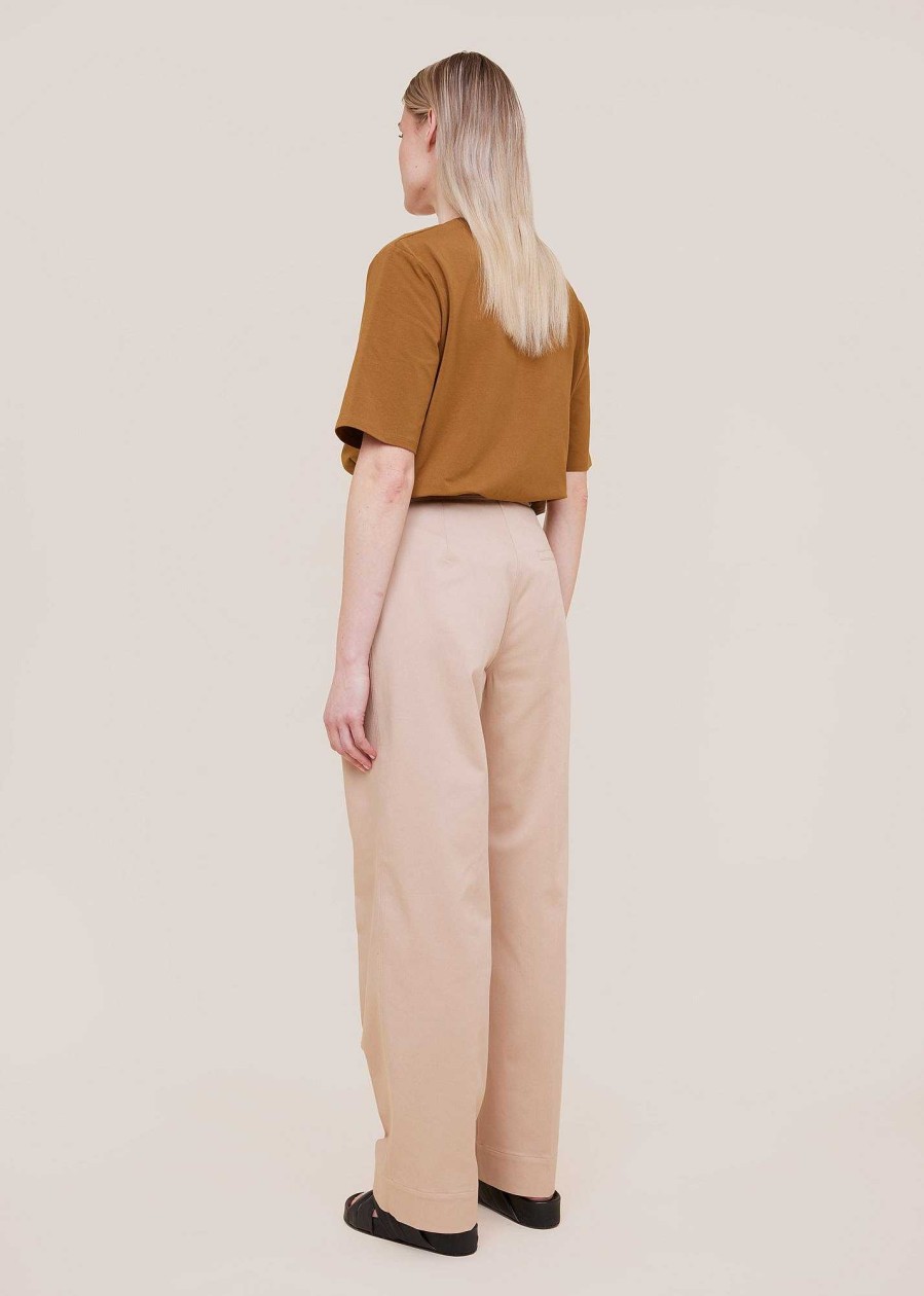 Vanilia Pleated Twill Trousers