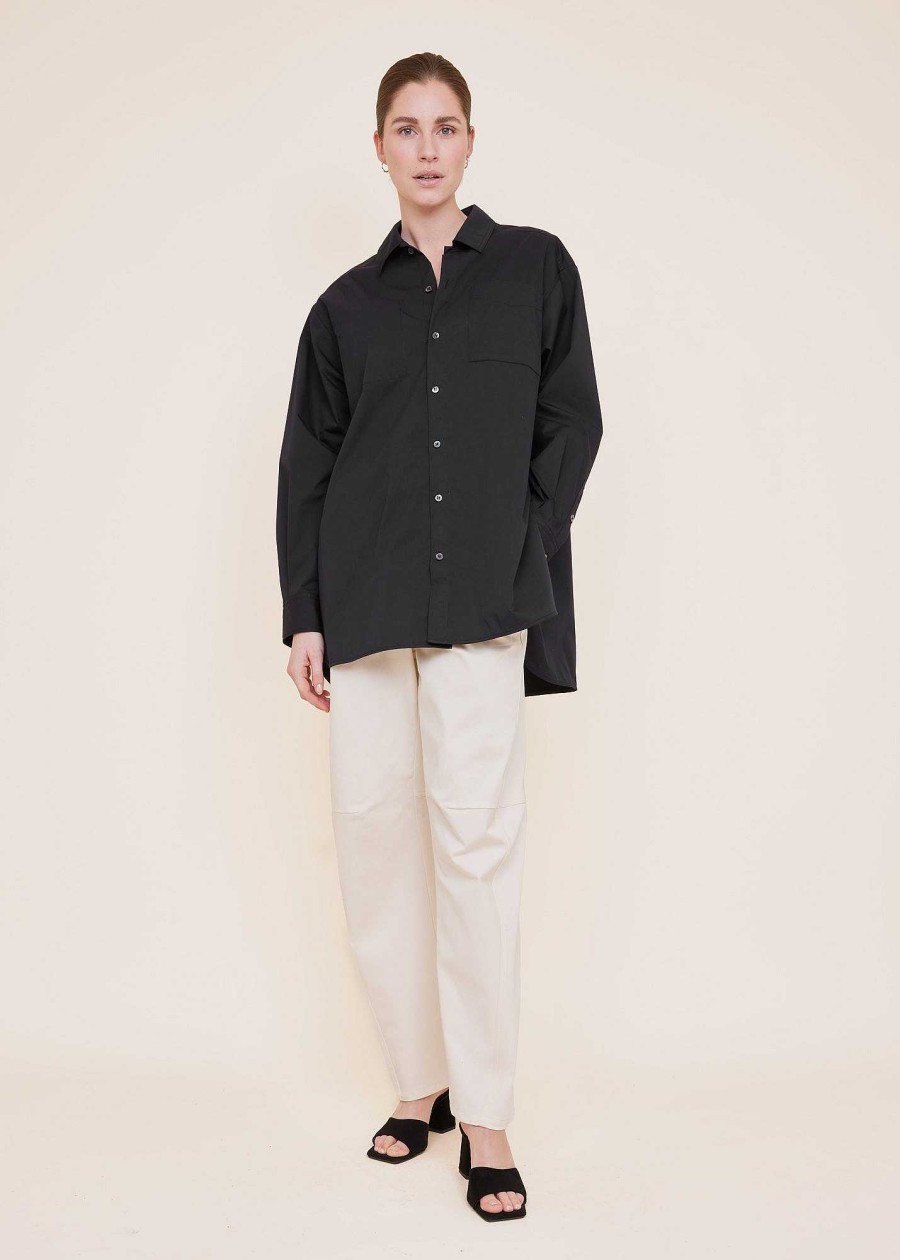 Vanilia Oversized Poplin Blouse