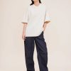 Vanilia Oversized V-Hals T-Shirt