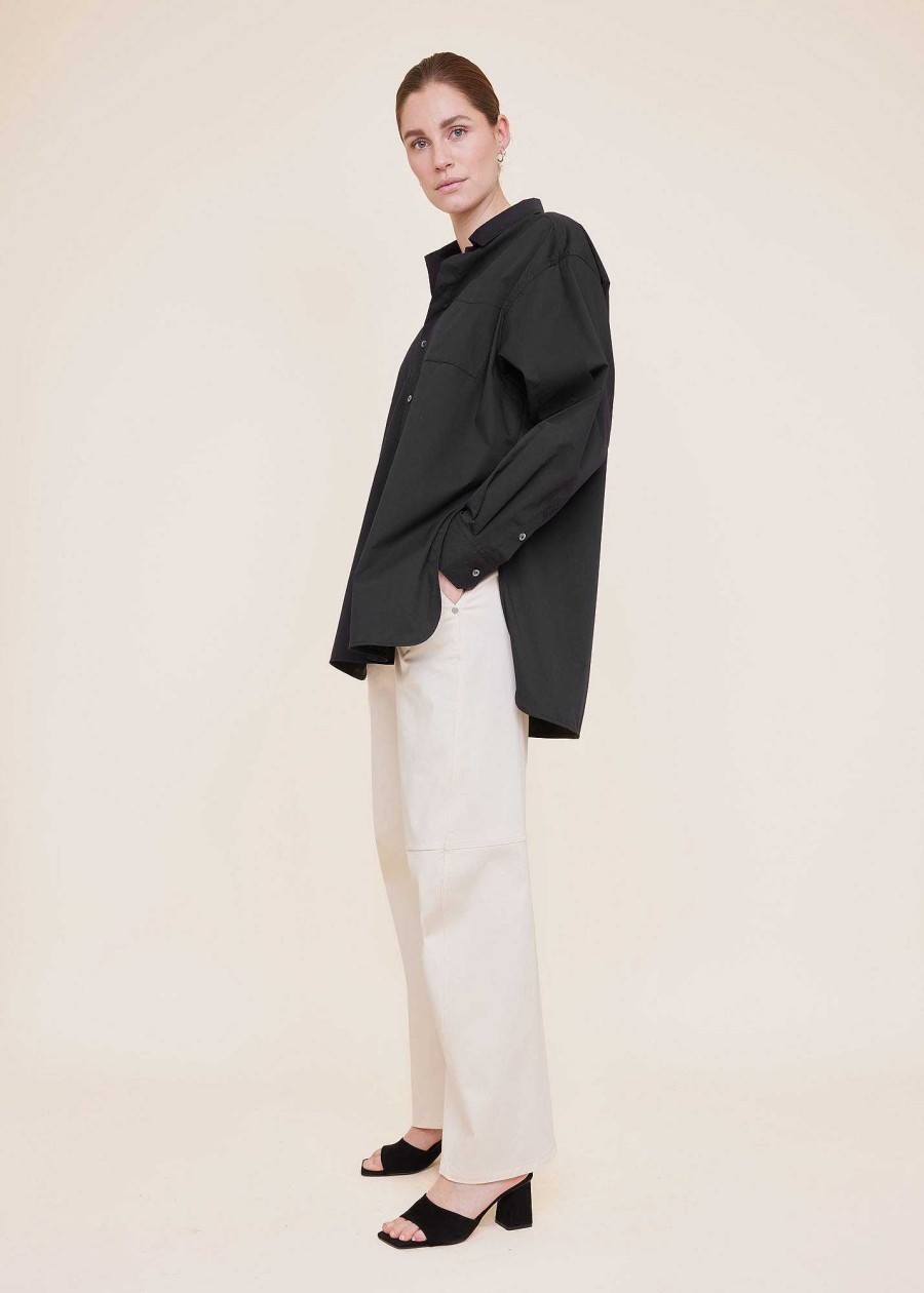 Vanilia Oversized Poplin Blouse