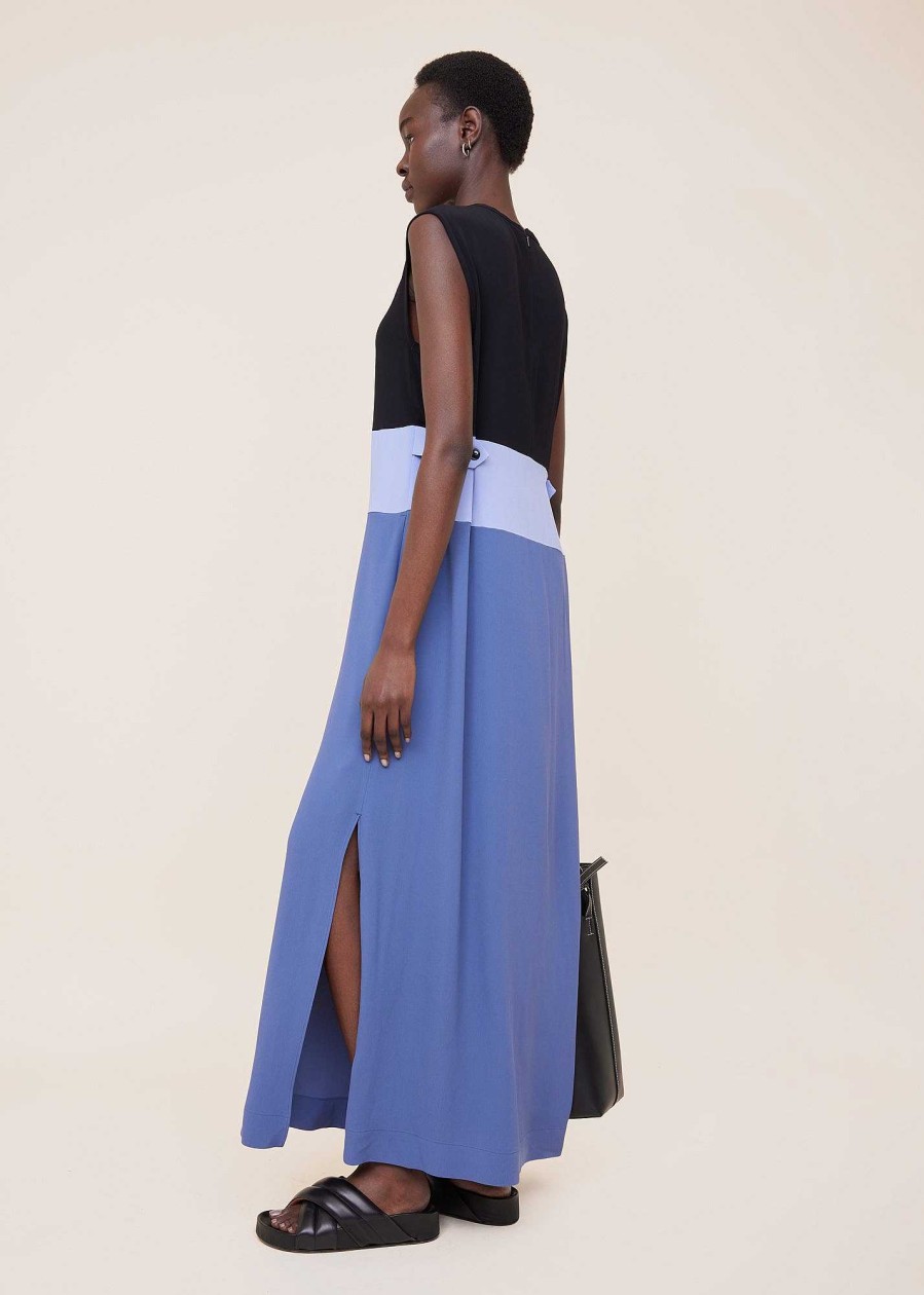 Vanilia Colour Blocking Maxi-Jurk