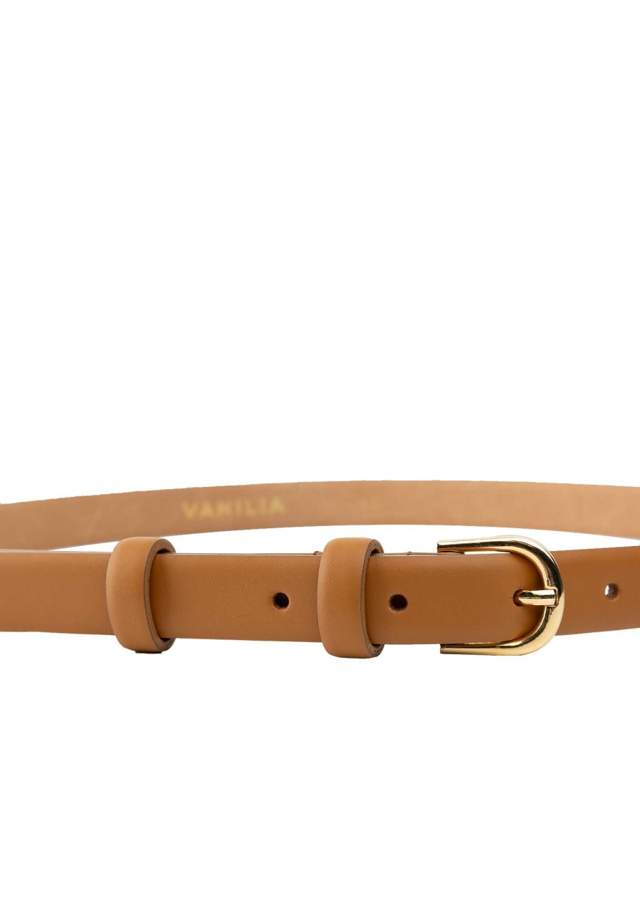 Vanilia Thin Leather Belt