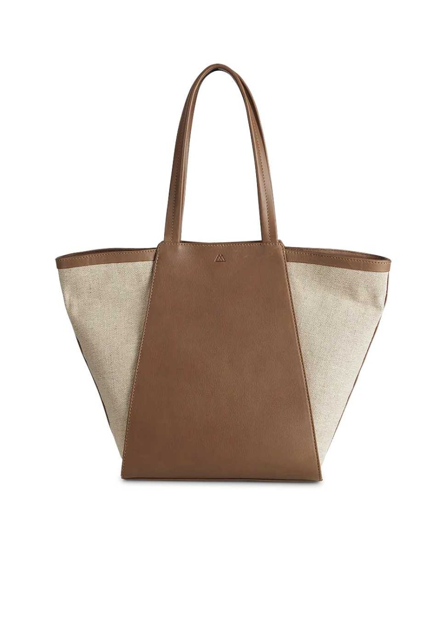 Vanilia Leather Canvas Mix Shopper