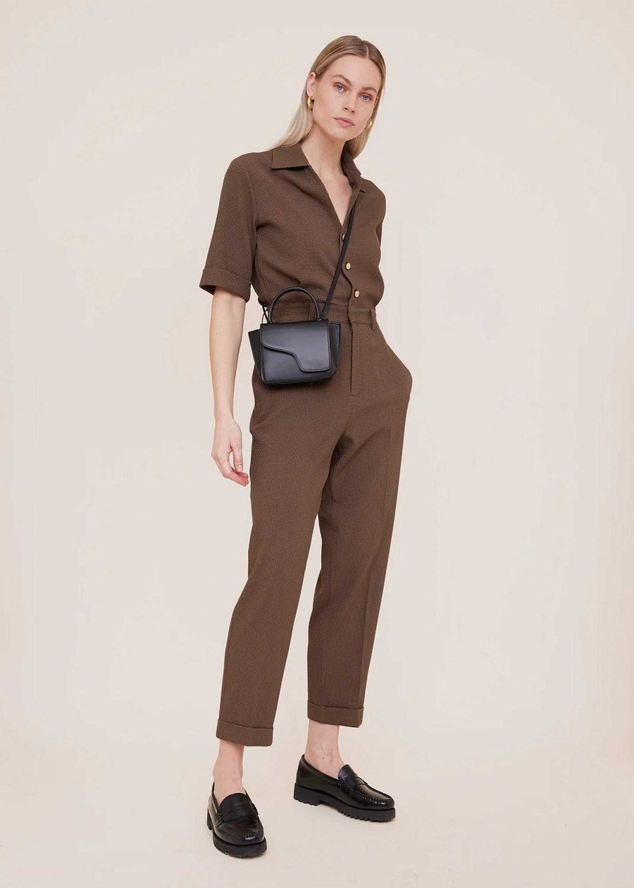 Vanilia Shortsleeve Waffle Jumpsuit